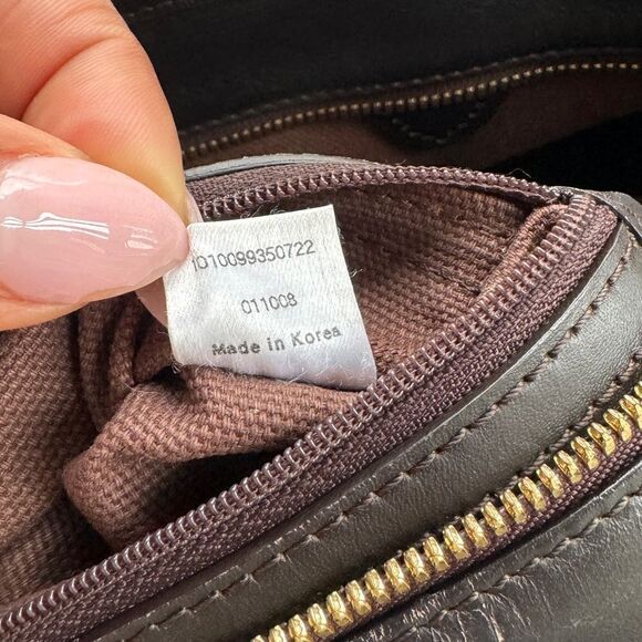 MCM Visetos Striped Shopper Tote Bag - Picture 11 of 16